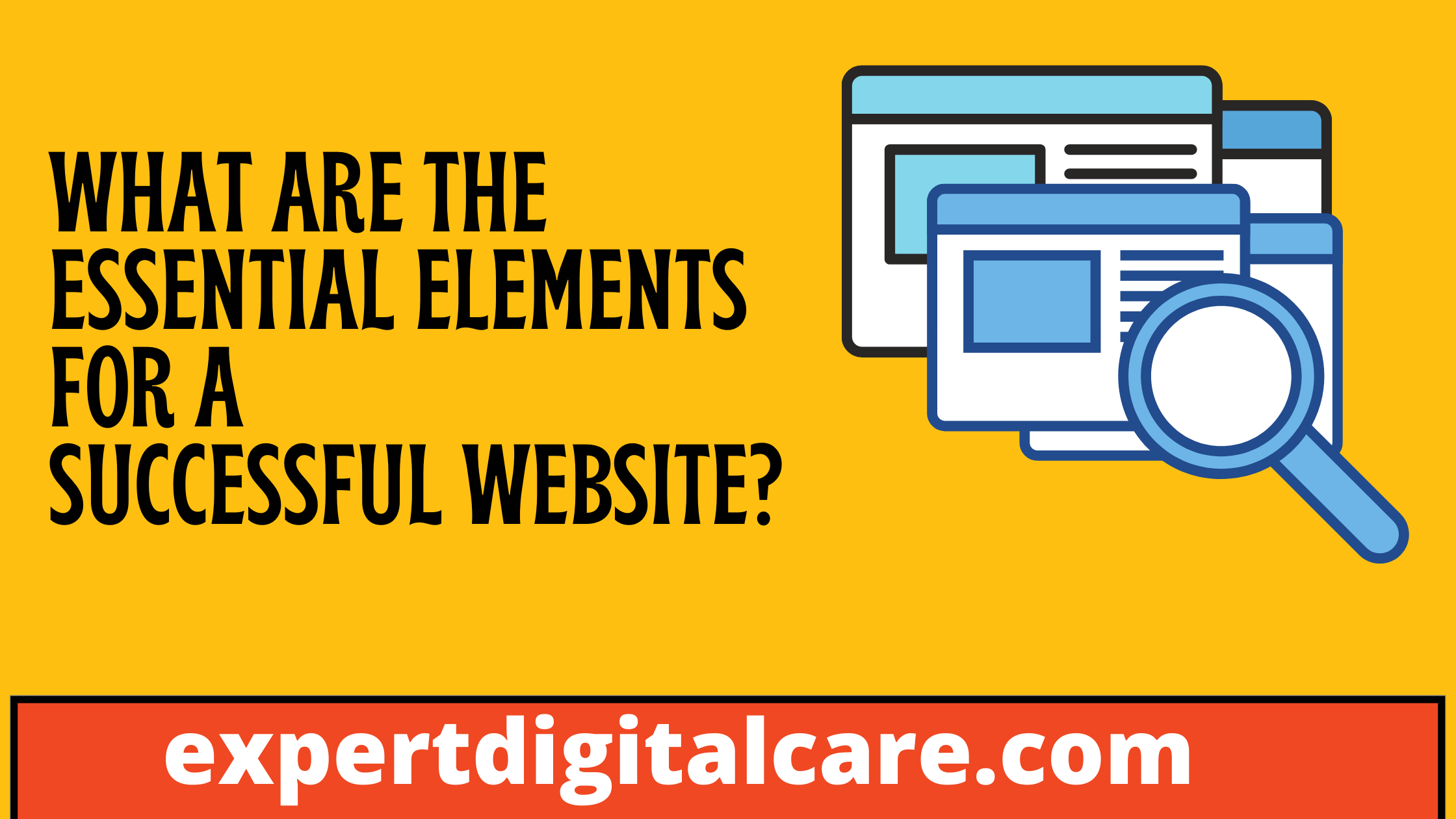 What are the essential elements for a successful website?